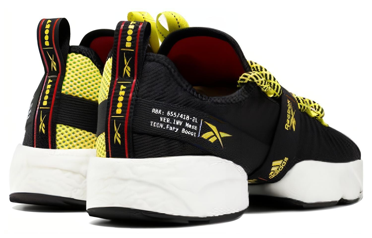 Reebok Sole Fury Boost Черный Hyper Green Красный — фото 4
