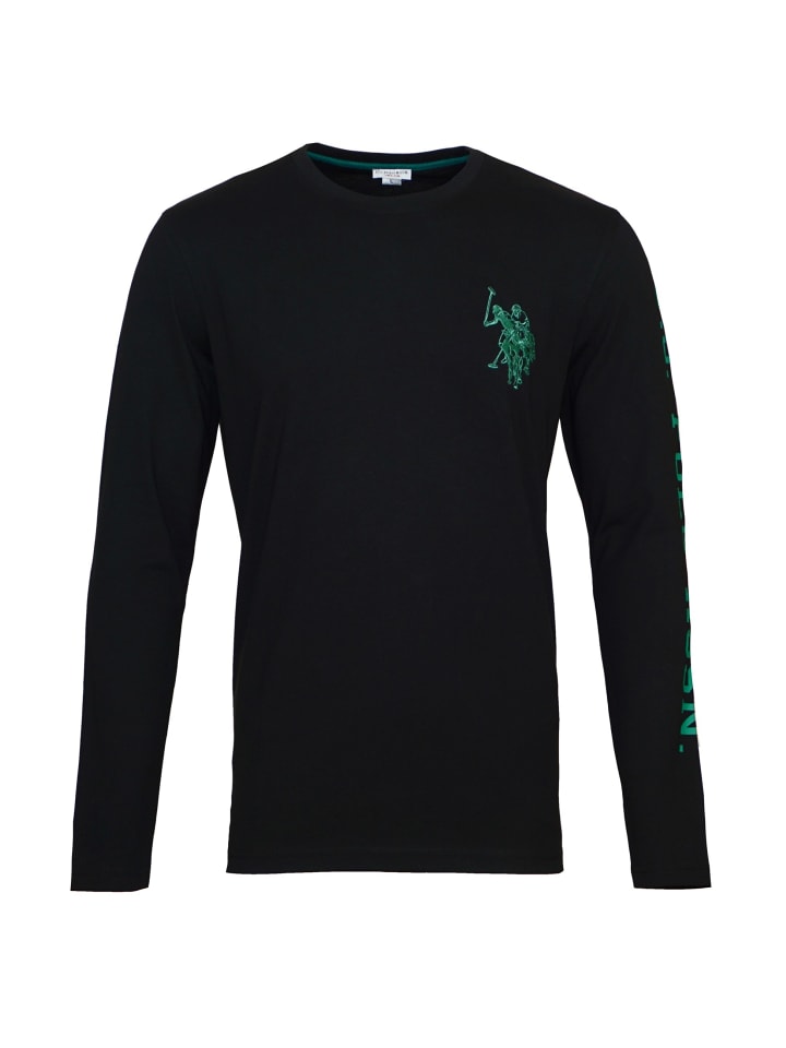 

Рубашка с длинным рукавом U.S. Polo Assn., черный