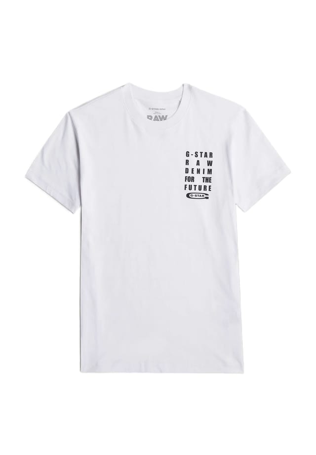 

Хлопковая футболка G-Star Raw, белый