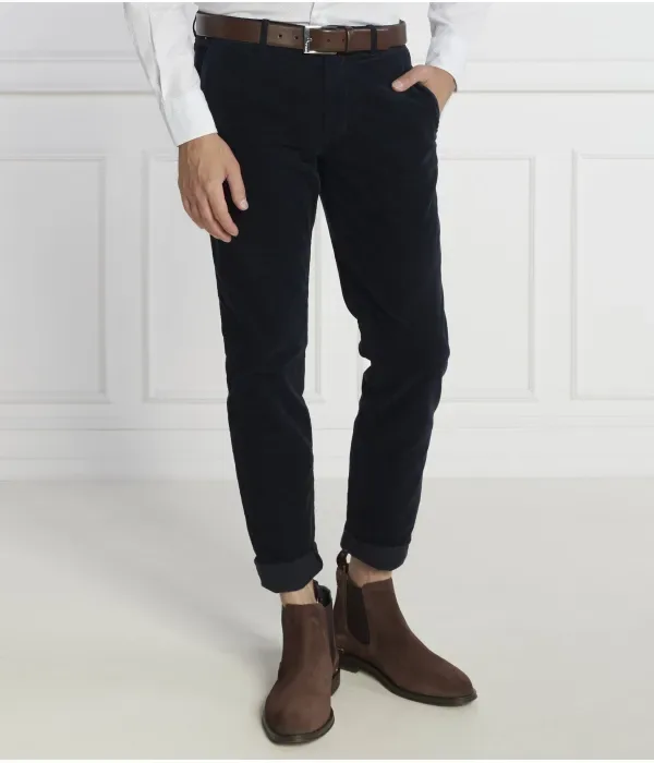 Брюки чинос BLEECKER CHINO CORDUROY GMD slim fit Tommy Hilfiger, темно-синий — фото 3