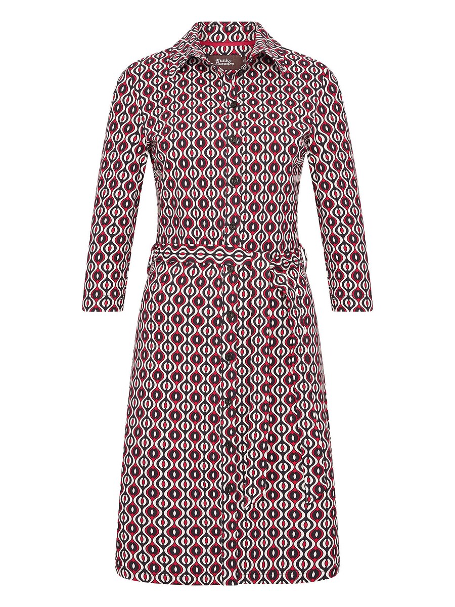

Платье рубашка 4funkyflavours Shirt Dress Is This The Future, красный