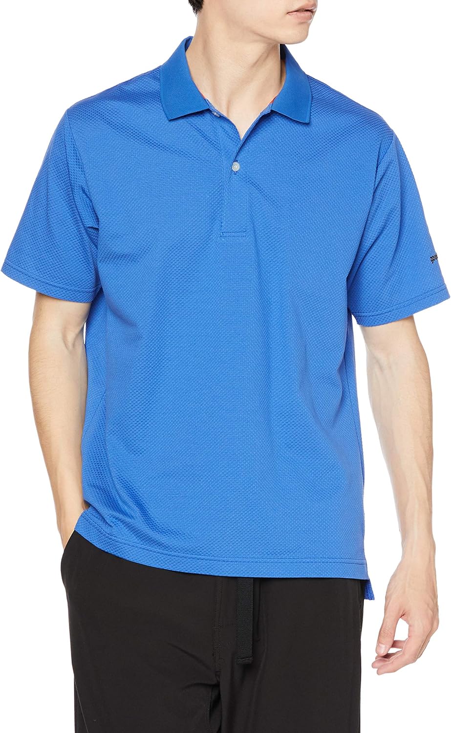 

Мужская футбольная рубашка-поло Mizuno B2MA1037 для активного отдыха, путешествий и прогулок, с плотной блочной структурой, впитывает пот, быстро сохнет, эластичная, цвет «принцесса», синий