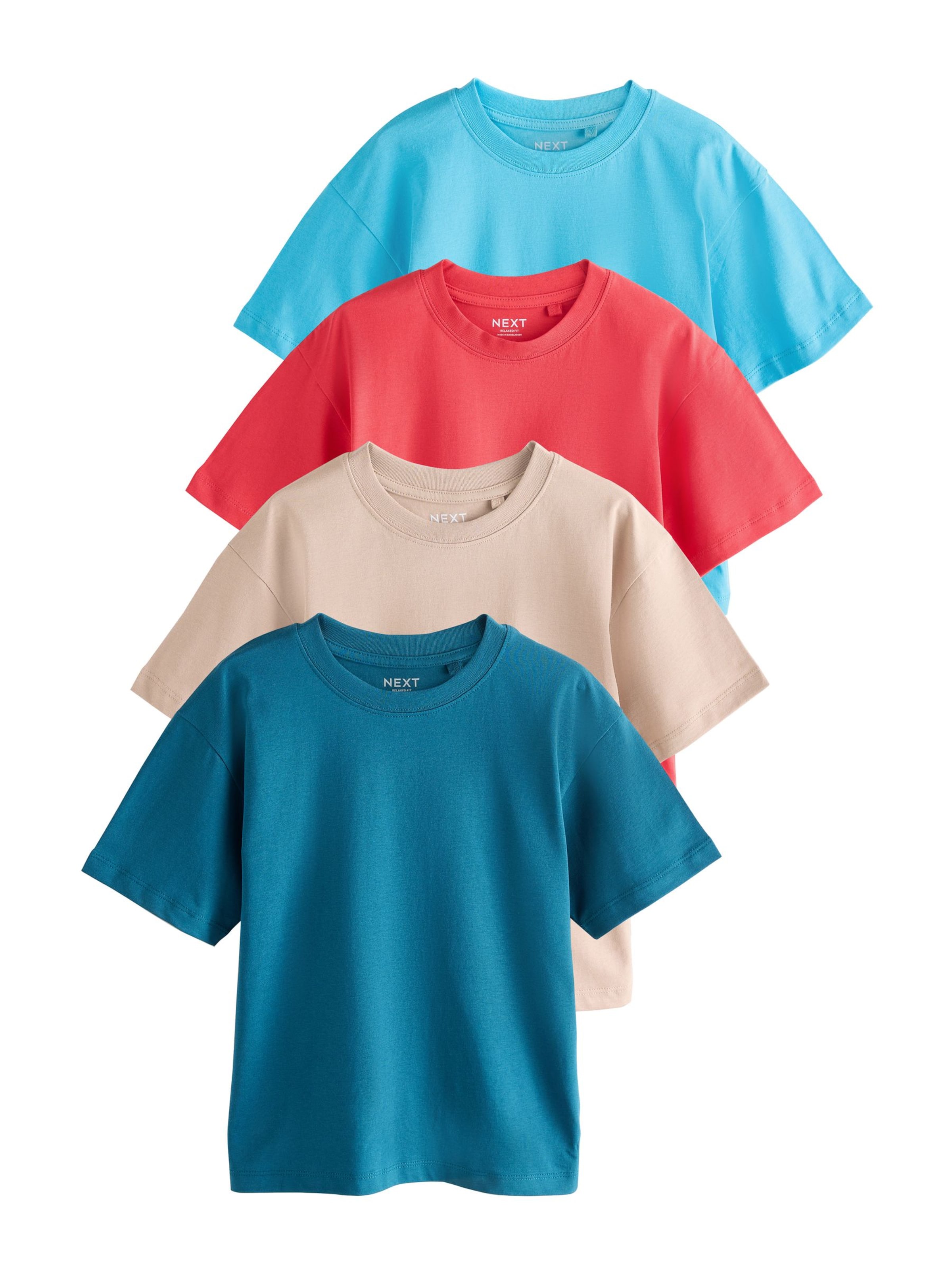 

Next Футболка в цветах беж, лазурный, нефтяной, красный