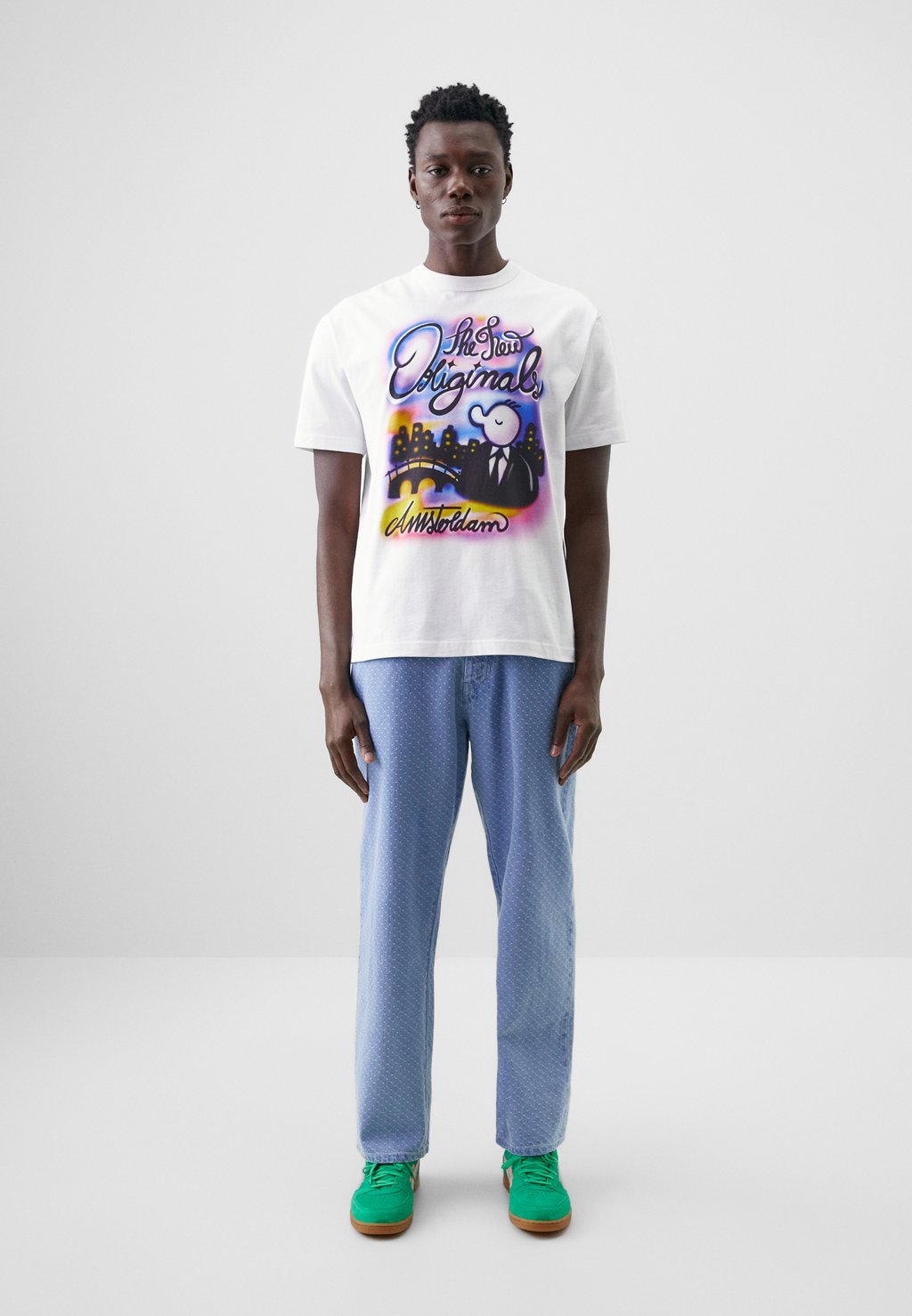 

Футболка с принтом FREDDY AIRBRUSH TEE The New Originals, белый