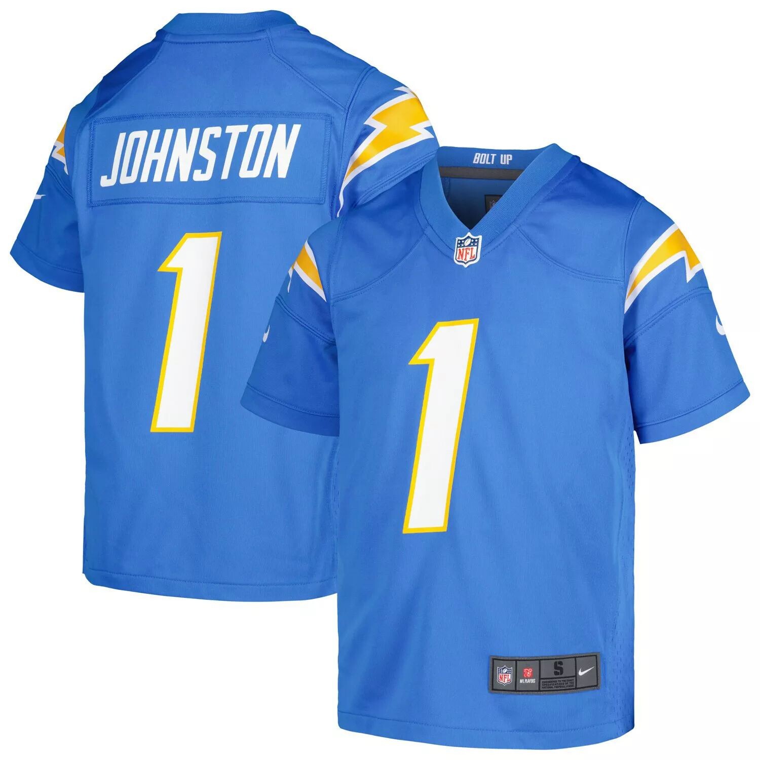 

Молодежная игровая майка Nike Quentin Johnston Powder Blue Los Angeles Chargers Nike