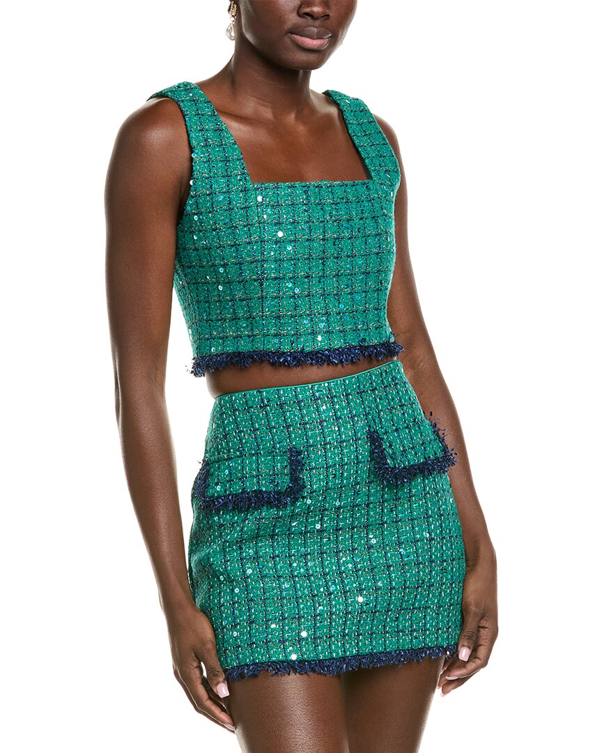 

Укороченная майка Endless Rose из твида и шерсти Endless Rose, зеленый