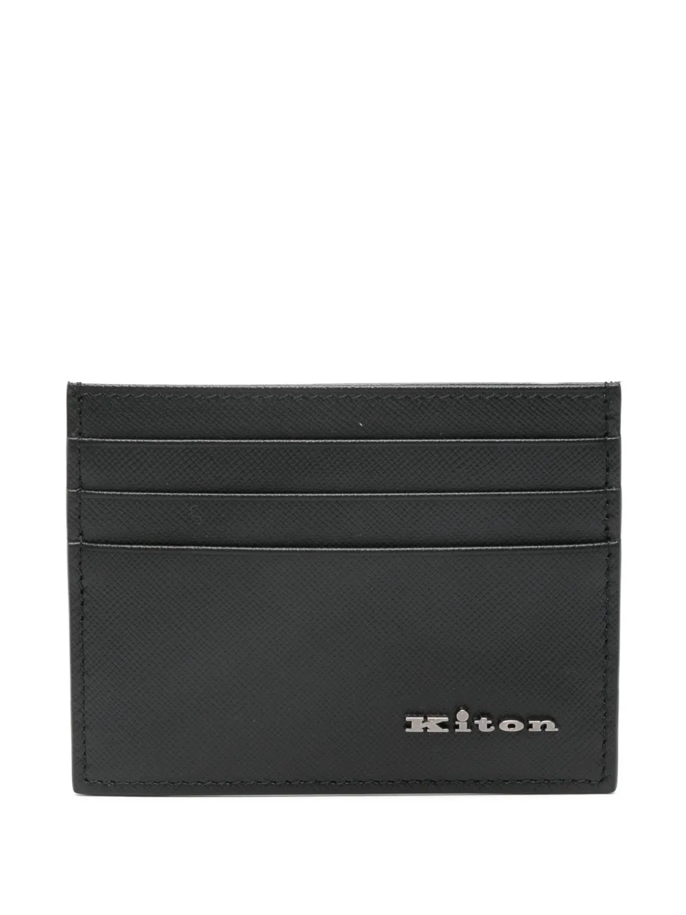 

Кожаный кардхолдер Kiton, черный