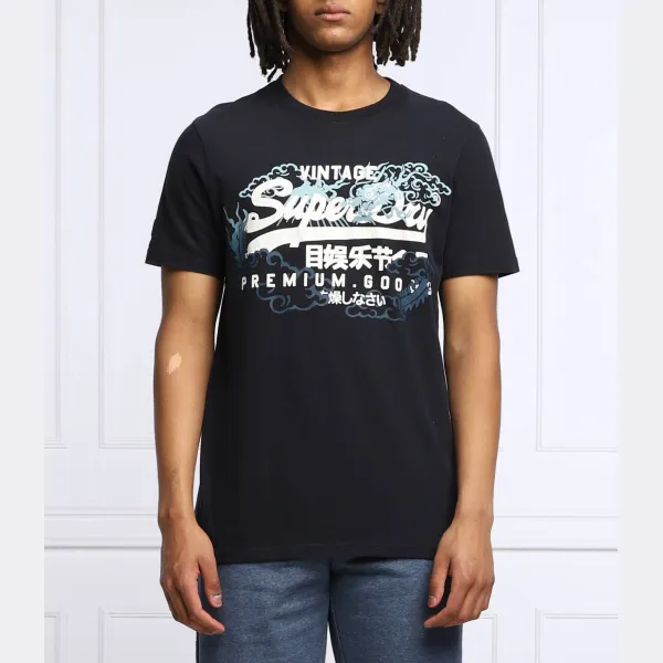 

Футболка стандартного кроя Superdry, синий