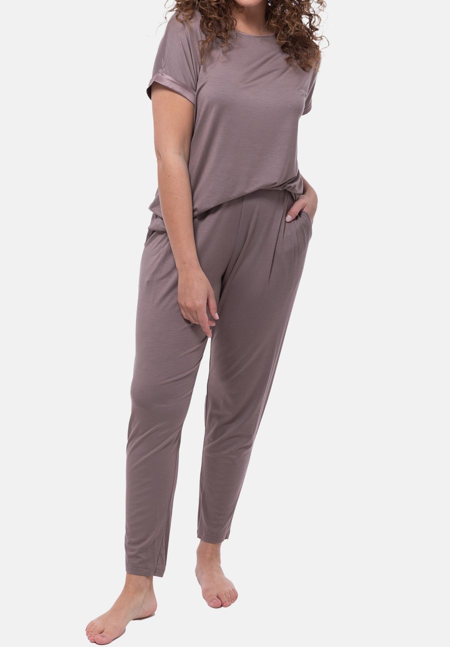 

Пижамный комплект mey PURE CHIC SET, Milk N Coffee/Brown