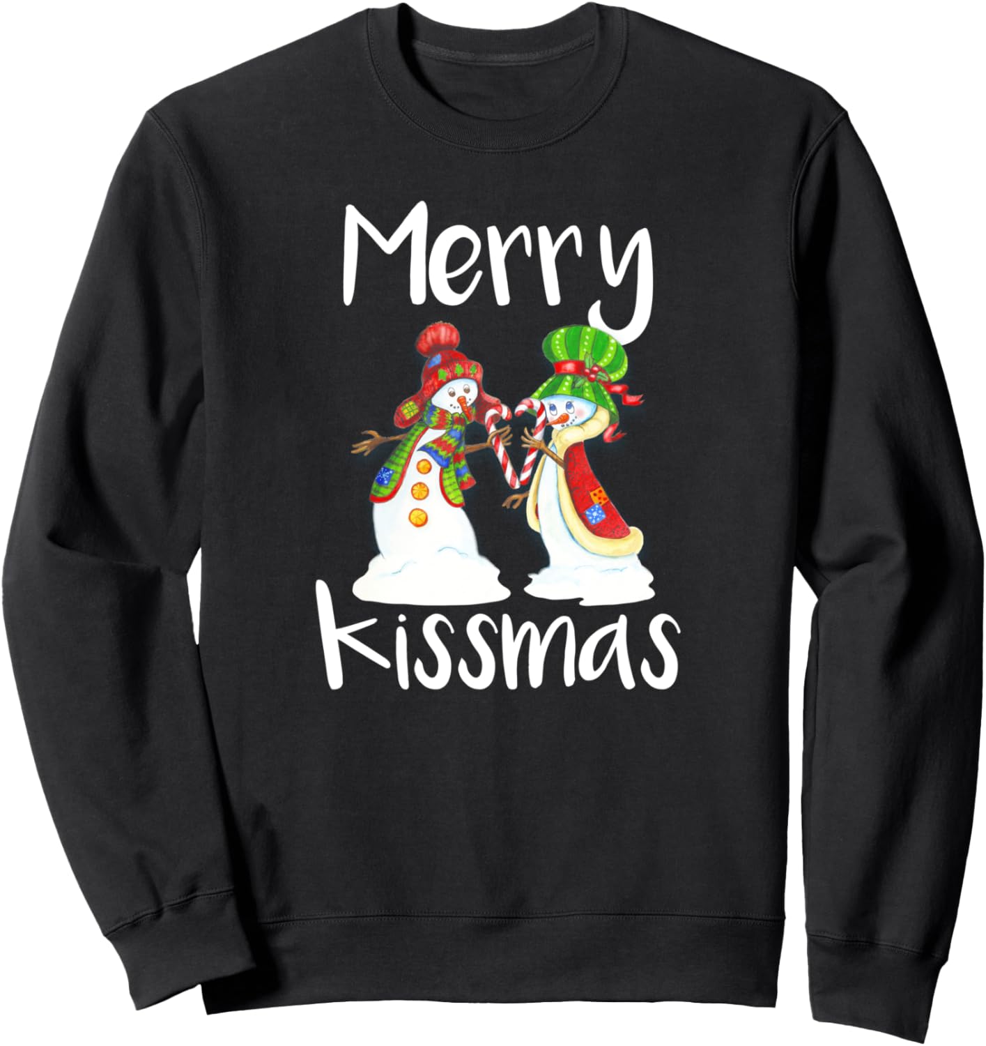 

Футболка «Счастливого Рождества» Футболка «Счастливого Рождества» Свитшот «Любовь к Рождеству» Merry Christmas Kissmas, черный