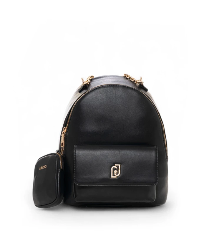 

Регулируемый рюкзак с передним карманом Liu Jo, черный