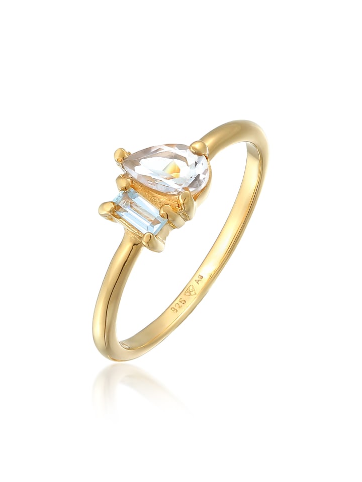 

Elli Кольцо из серебра 925 пробы с золотым покрытием