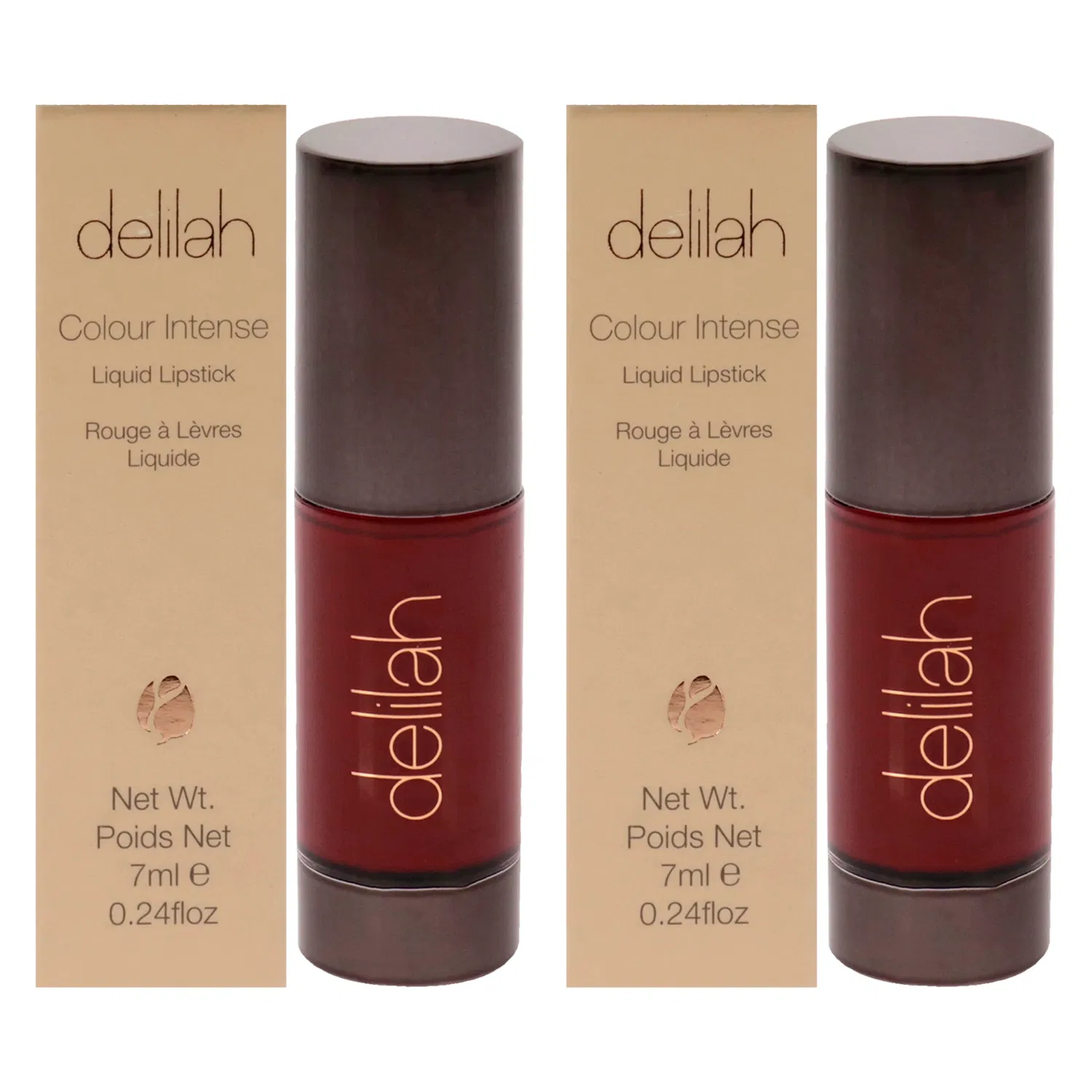 Жидкая помада Colour Intense Liquid Lipstick - Retro от Delilah для женщин - 0,24 унции - набор из 2 штук, красный
