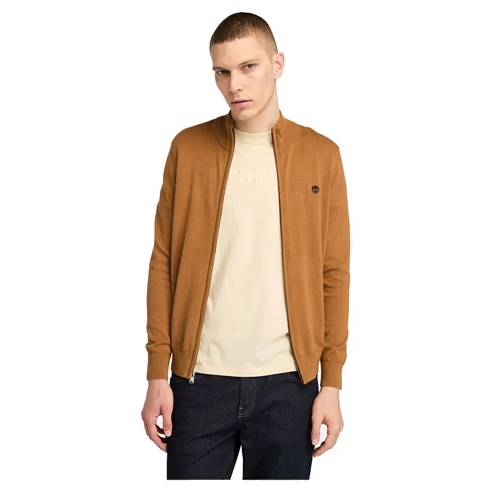 

Свитер Timberland Williams River Cotton YD full zip, коричневый