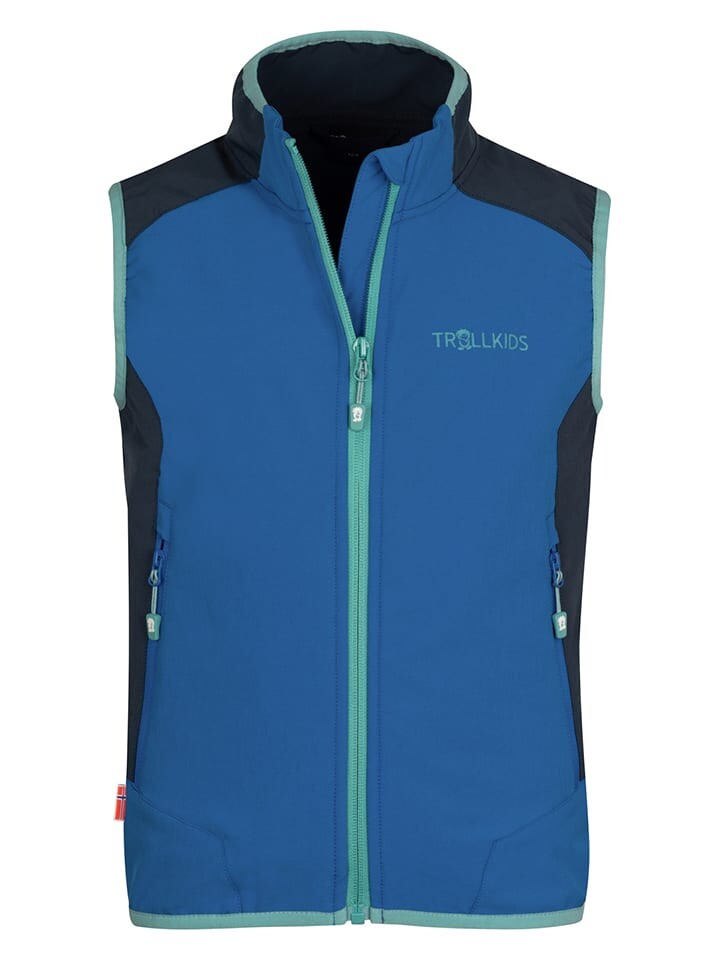 

Утепленный жилет Trollkids, цвет schwarz/blau