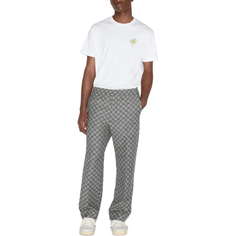 Повседневные брюки GUCCI Gg Flannel Pant, фланель, серый — фото 3