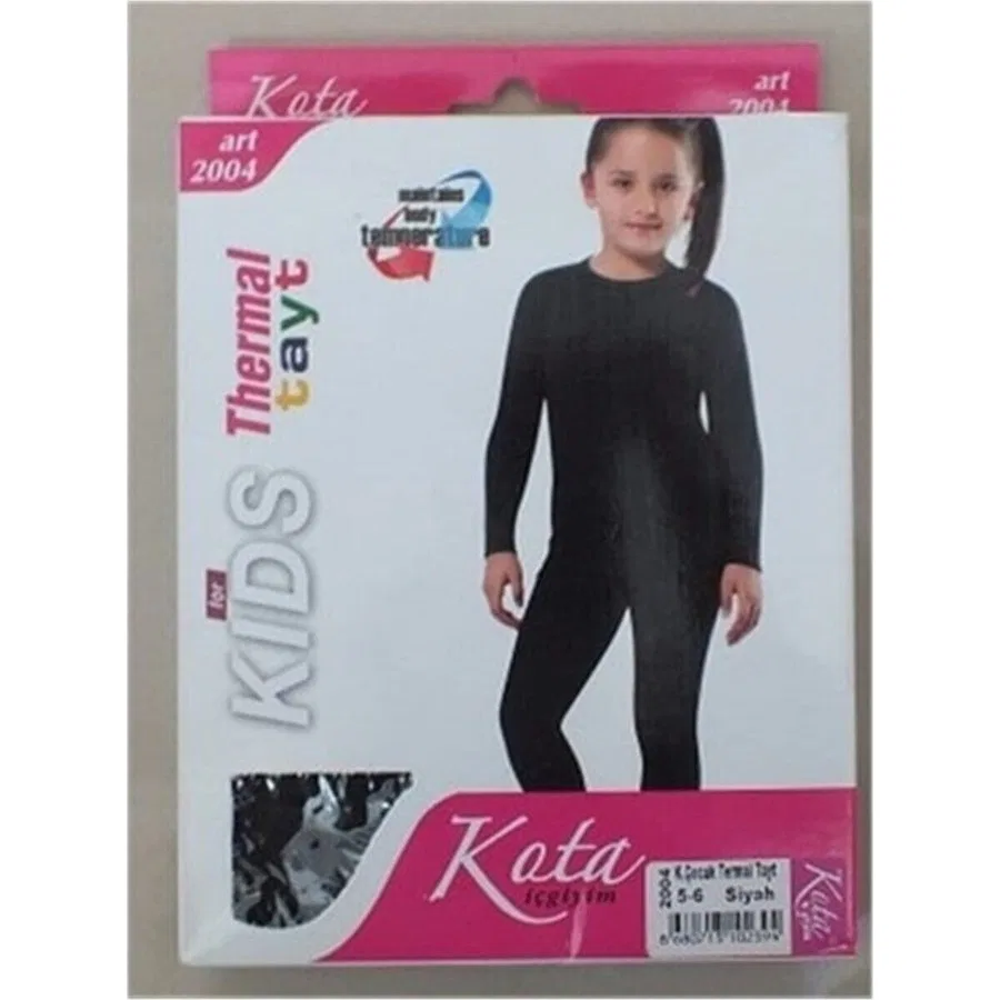 Термолеггинсы для девочек Kota Siyah Bonbonetti Chocolate Baby&Kids, Черный