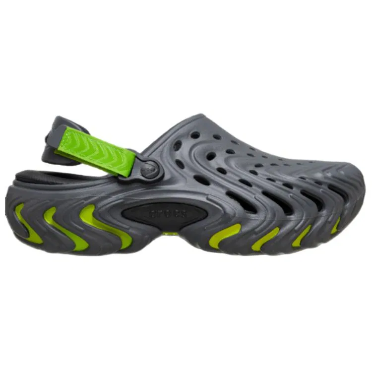 Детские сабо Unisex Crocs, Gray Green — фото 3