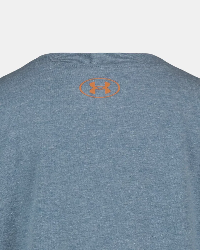 Футболка с коротким рукавом из хлопковой смеси UA Species Logo UnderArmour, Blue Wind/Dusty Coral — фото 4
