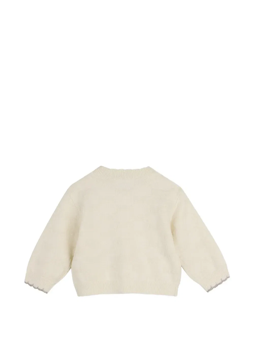 Комплект из кардигана и брюк с логотипом Michael Kors Kids, бежевый — фото 4