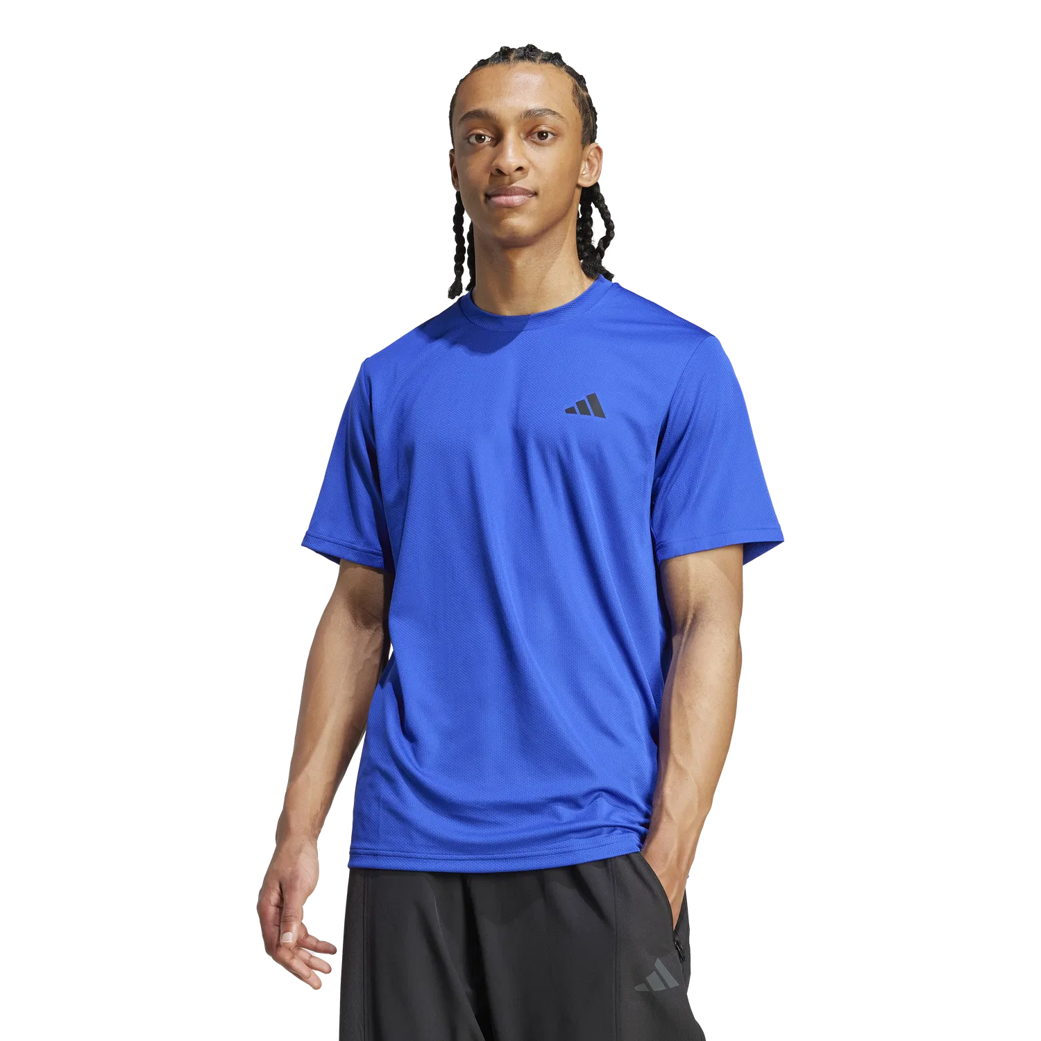 Мужская спортивная футболка с коротким рукавом Adidas, синий — фото 2