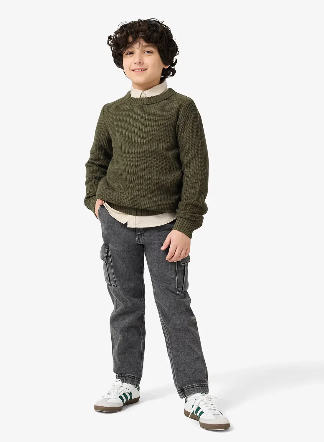 Jack & Jones Junior Джинсы прямого кроя для мальчиков, черный — фото 2