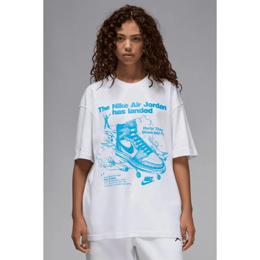 Футболка оверсайз с принтом Jordan Brand Sneaker Graphic Nike, Белый