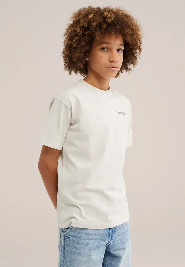 Футболка с принтом Print t-shirt We Fashion, Beige, бежевый — фото 2