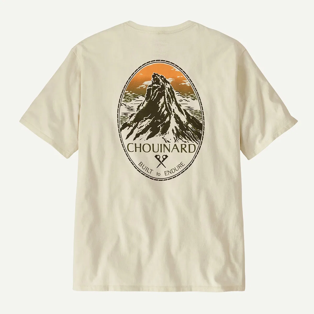 Мужская футболка с нагрудным карманом Chouinard Crest Pocket Responsibili-Tee Patagonia, Birch White — фото 2
