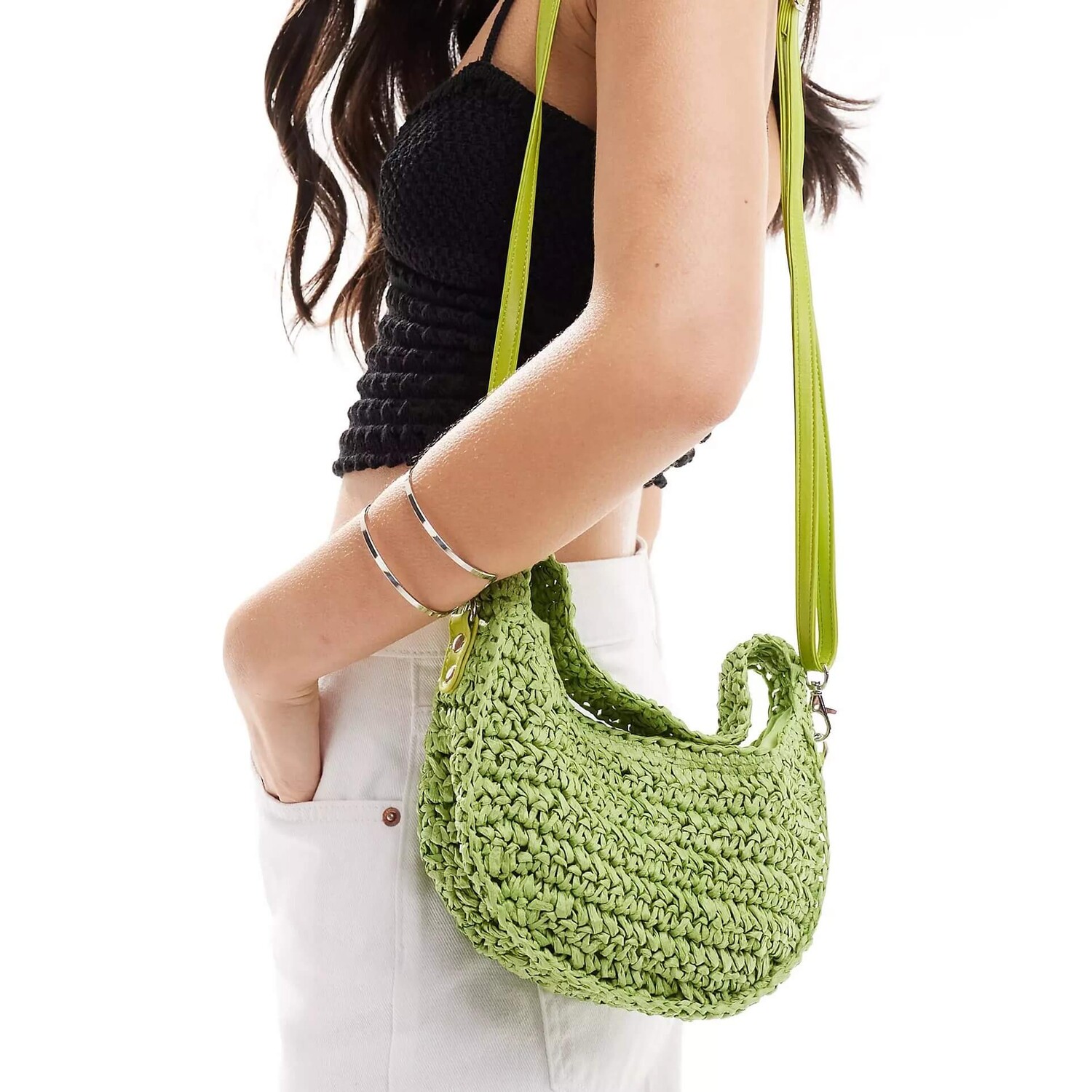 

Сумка кросс-боди South Beach Knitted, зеленый