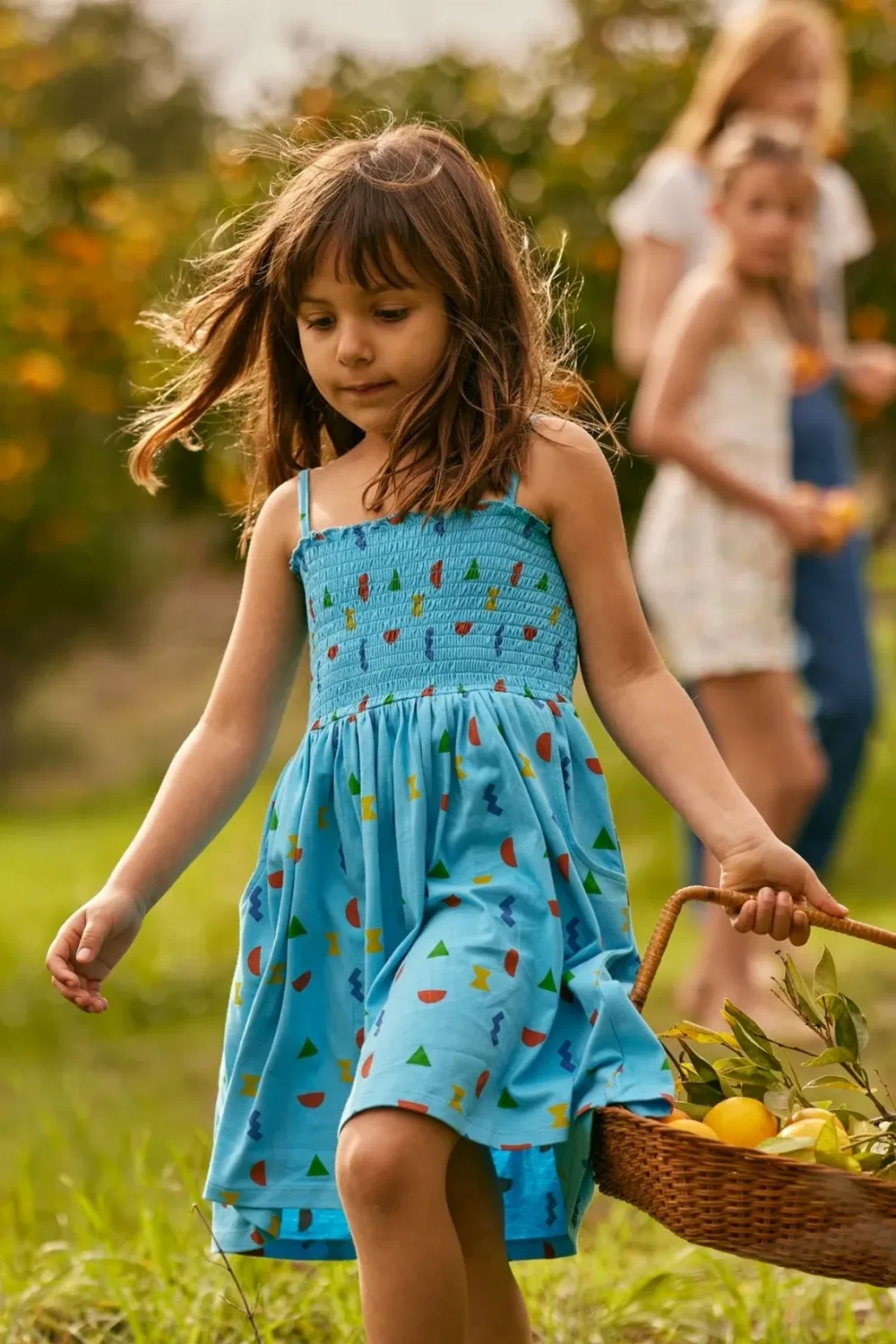 Платье из джерси с принтом Let'S Play Dotty Dungarees, Blue — фото 4