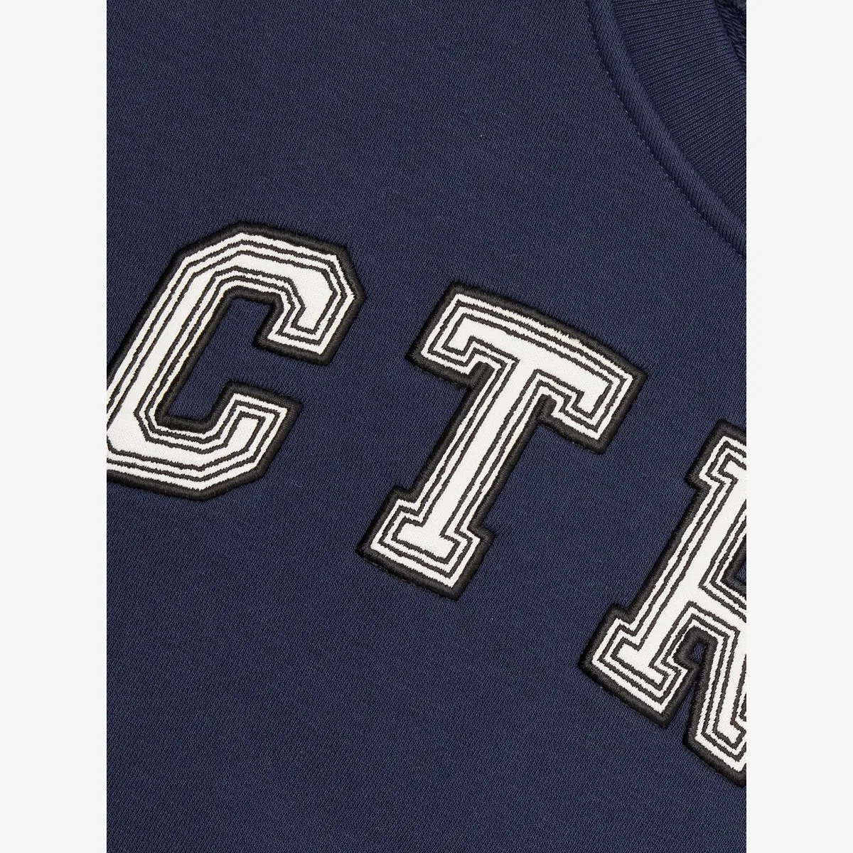 Толстовка из хлопковой смеси с вышитым логотипом Ctre, возраст 1-5 лет The Couture Club, темно-синий — фото 2