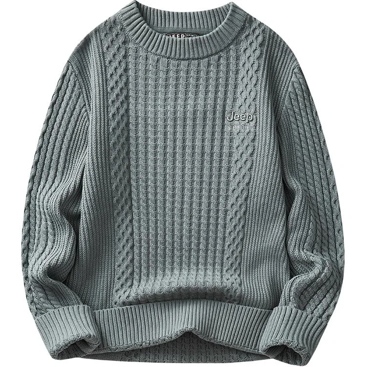 Детский свитер унисекс с круглым вырезом JEEP SPIRIT, Medium Gray
