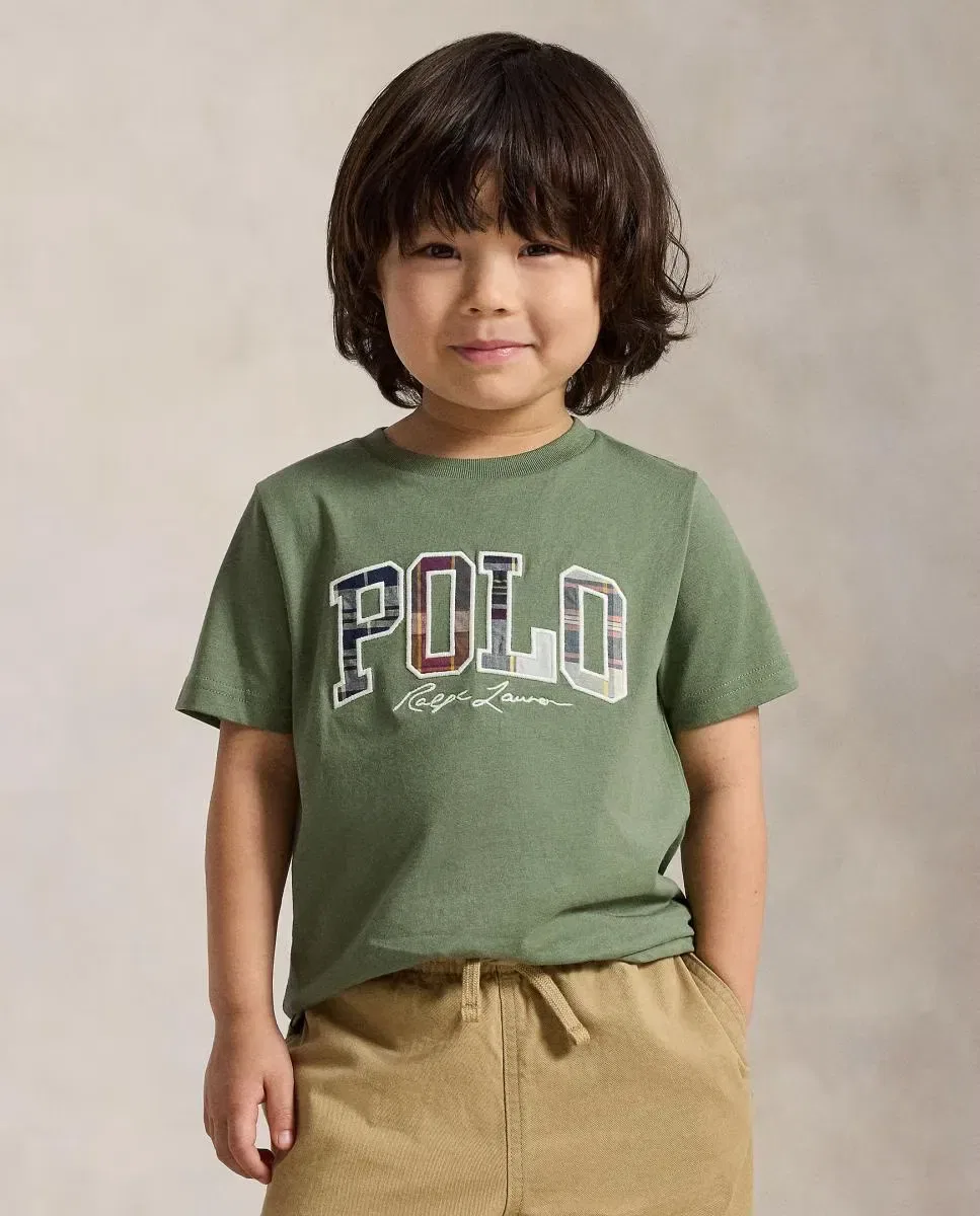 Детская футболка для мальчиков с логотипом Polo Ralph Lauren, Verde Militar