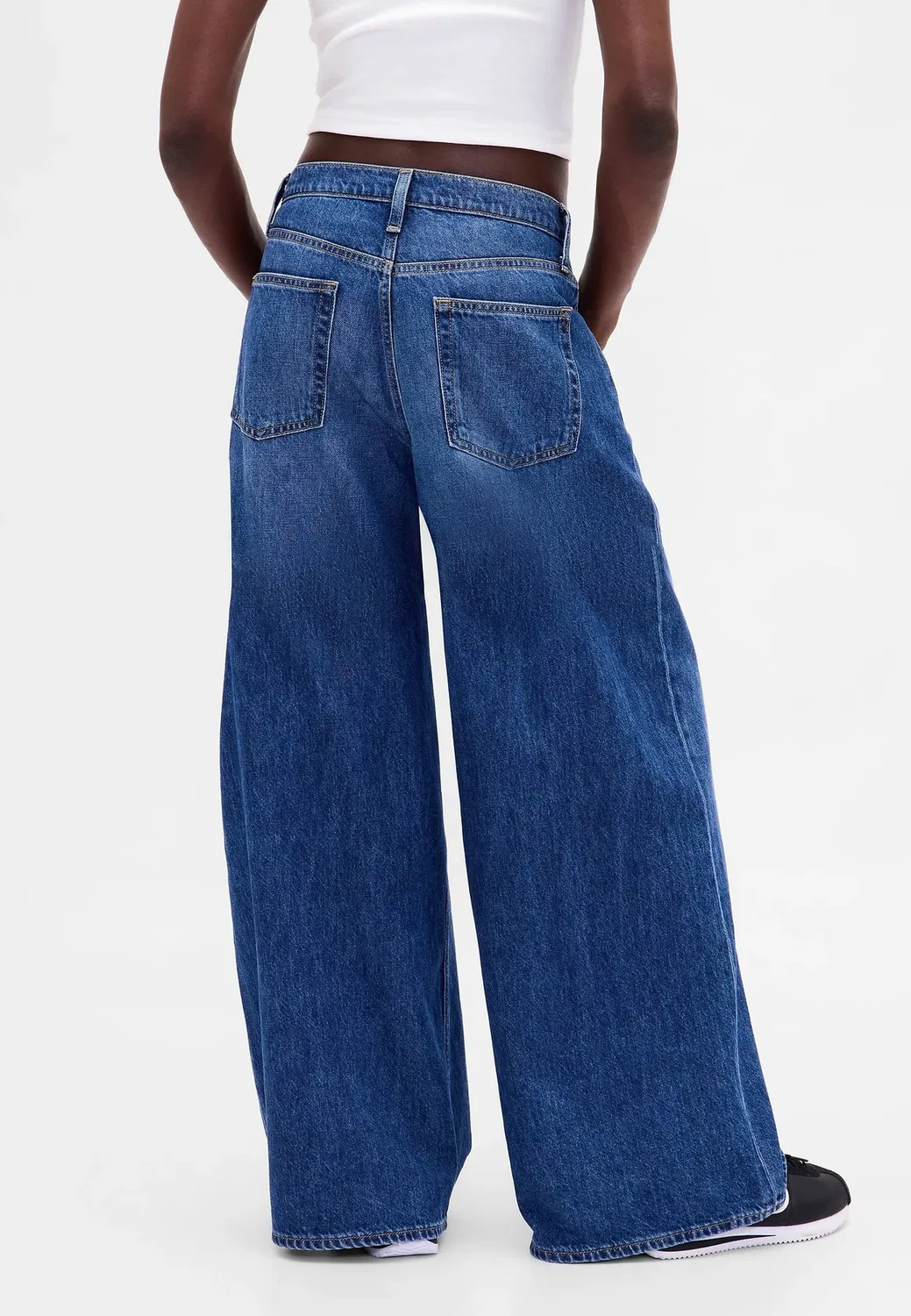 Очень свободные джинсы свободного кроя Gap, Medium Indigo 15 — фото 3