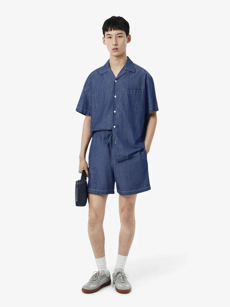 Шорты джинсовые Relaxed Fit LACOSTE, Navy