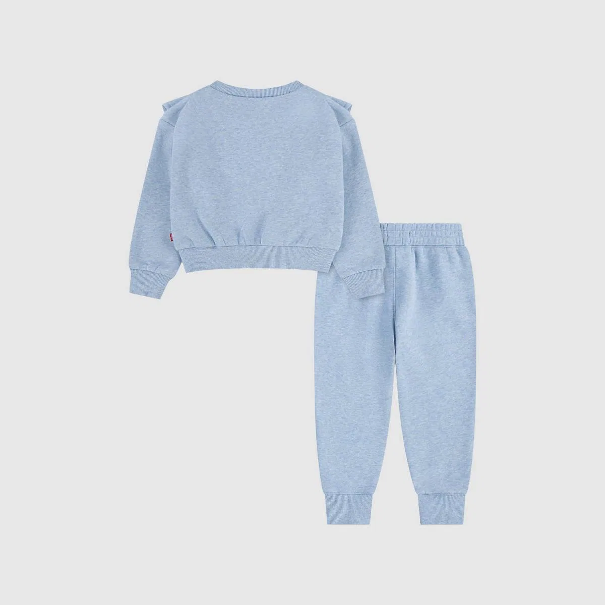 Детские спортивные брюки с оборками для девочек 2-4 лет Levi's, Skyway Heather - Blue — фото 2
