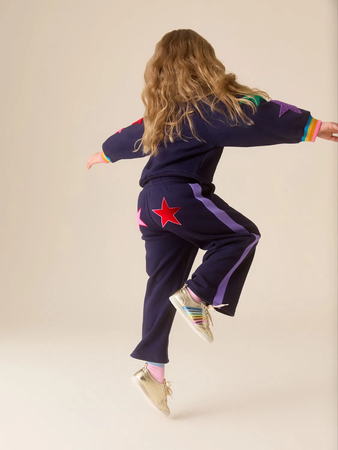Спортивный костюм Rainbow Boucle Stars Little Bird by Jools Oliver, разноцветный — фото 2