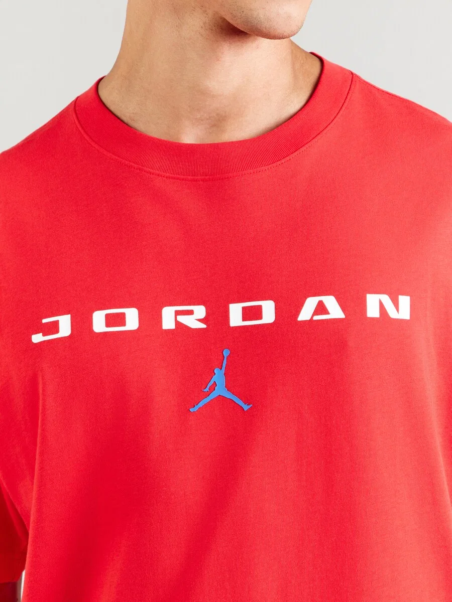 Футболка Jordan 'BRK FC' красного цвета — фото 3