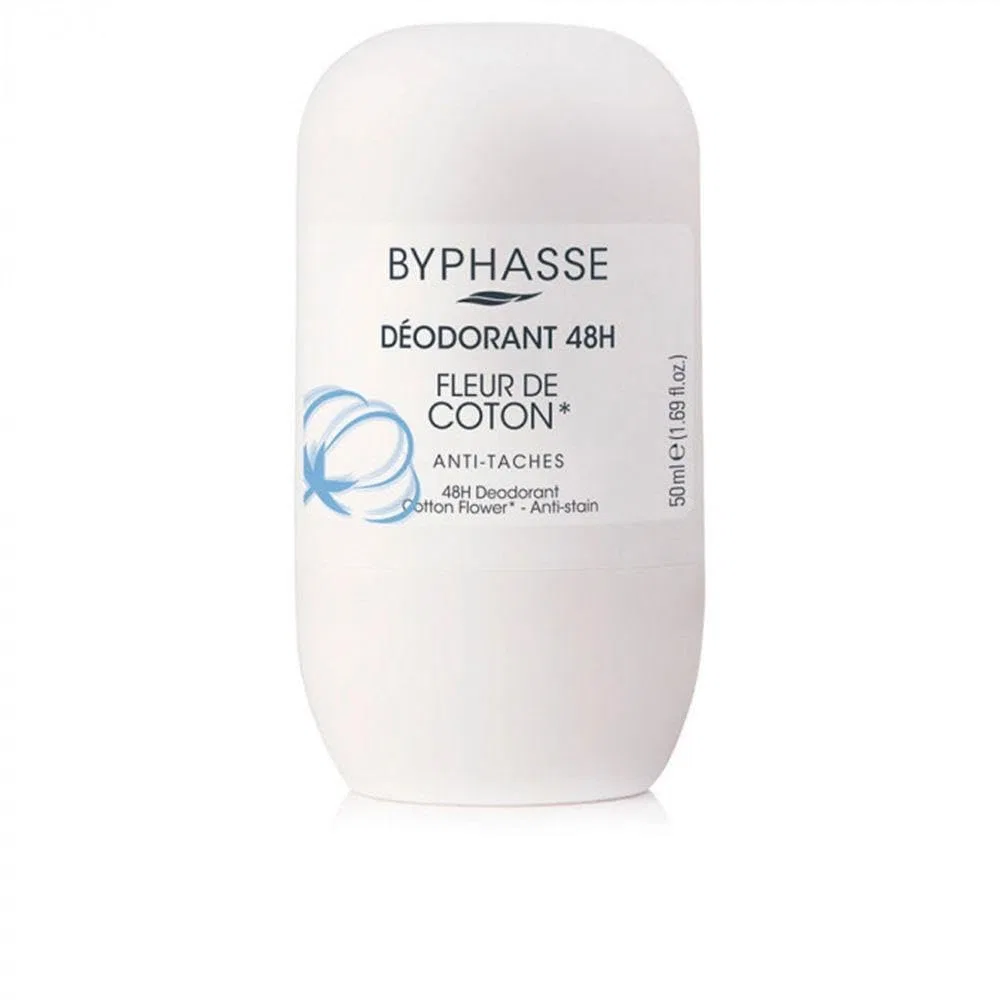 Дезодорант-ролик 24H Cotton Flower Byphasse, 50 мл