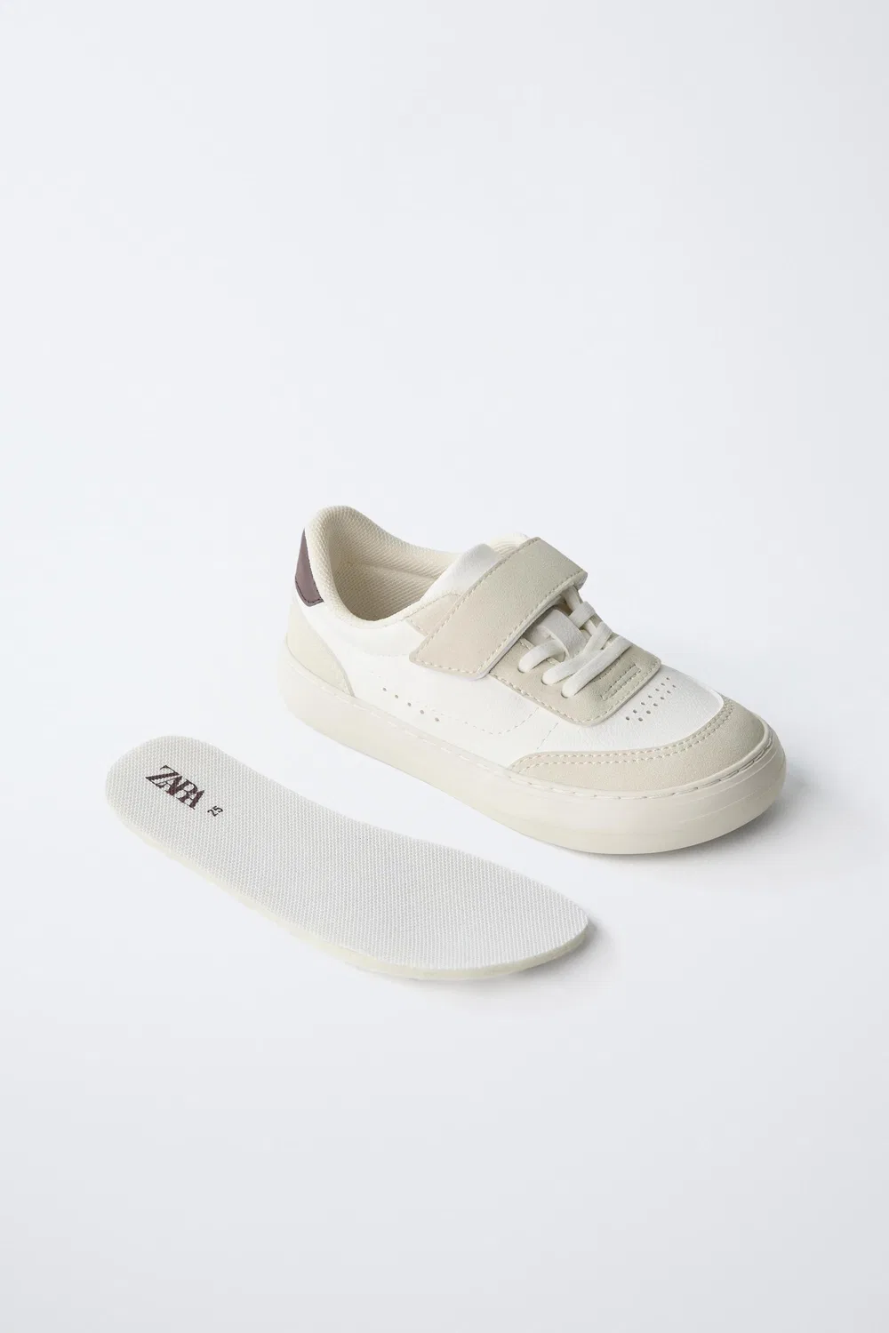 Контрастные кроссовки для ходьбы босиком ZARA, White — фото 4
