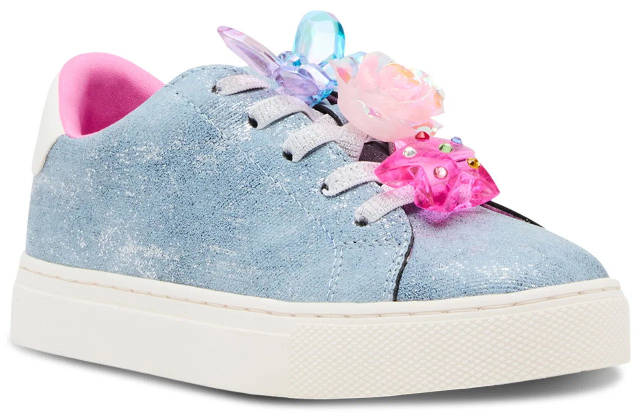 Детские кроссовки для девочек с принтом Jolive Steve Madden, Denim — фото 2