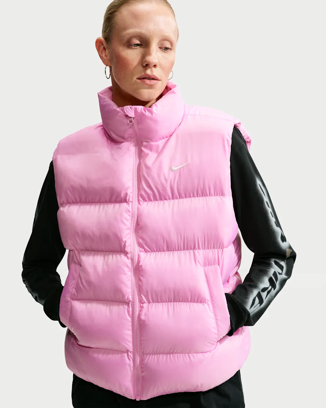Женский терможилет Therma-FIT Nike Sportswear, Pink Rise/Sail
