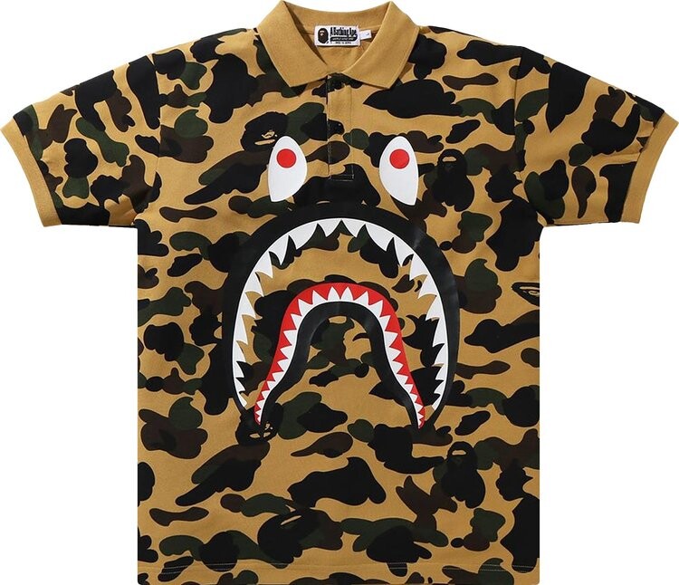 

Поло BAPE 1st Camo Shark Polo 'Yellow', желтый