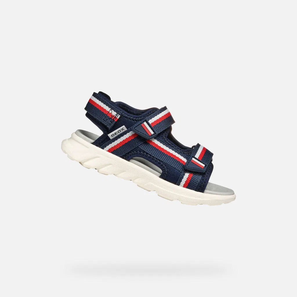 Детские сандалии Geox Airadyum A, Kosmosblau Rot