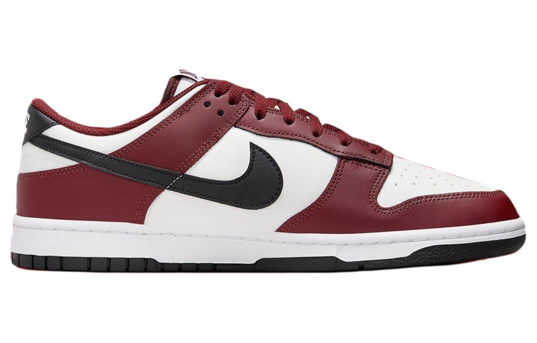 Nike Dunk Low Dark Team Red Black, White Red Black — фото 2