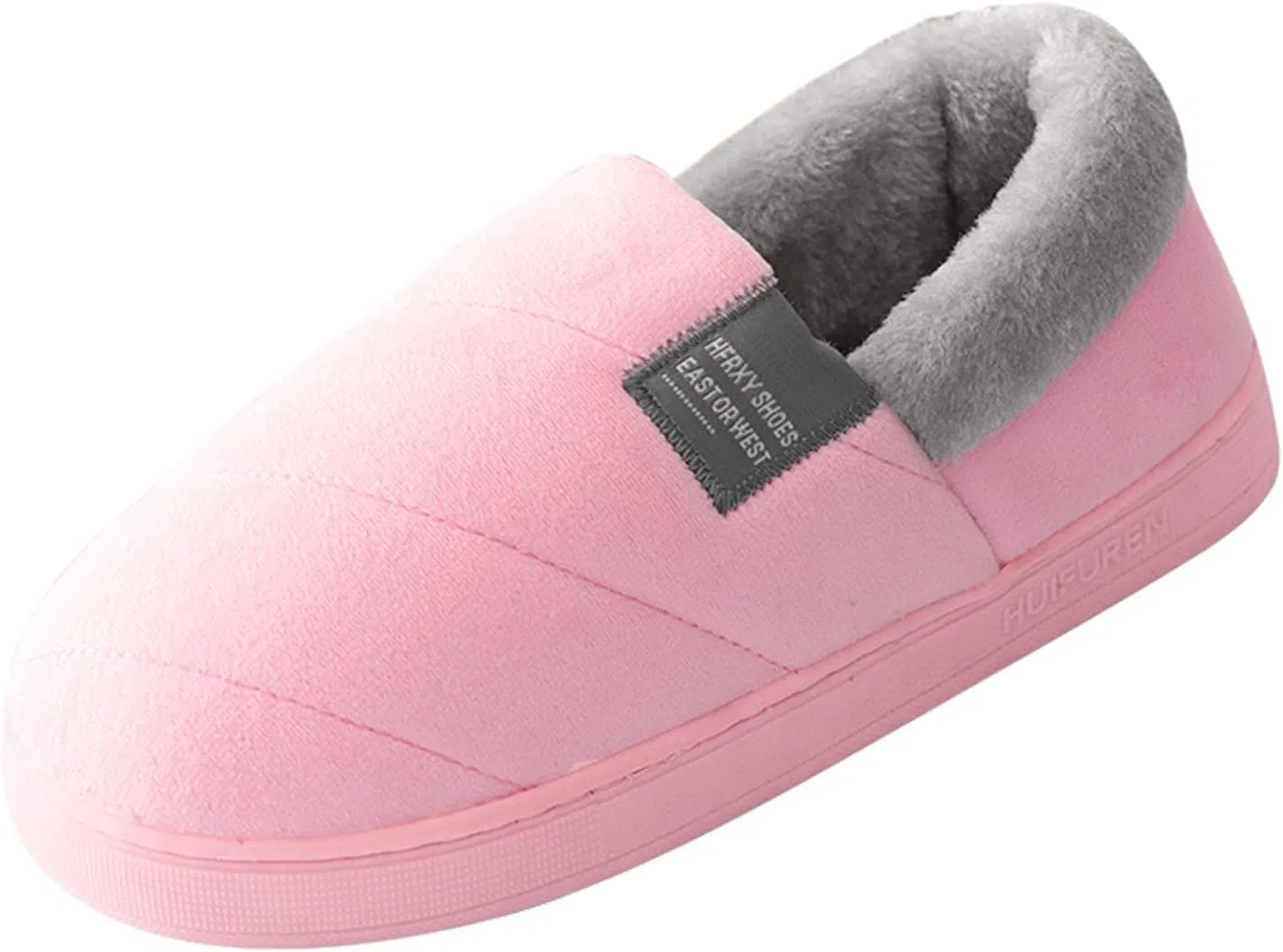 Женские шлепанцы с овечьей шерстью, Pink