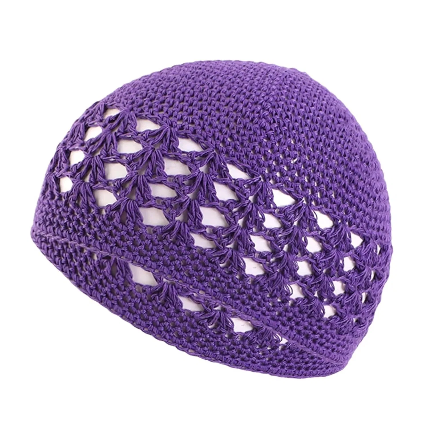 Шапочка для душа вязаная крючком, 6 шт, QuxetlRyz, PURPLE