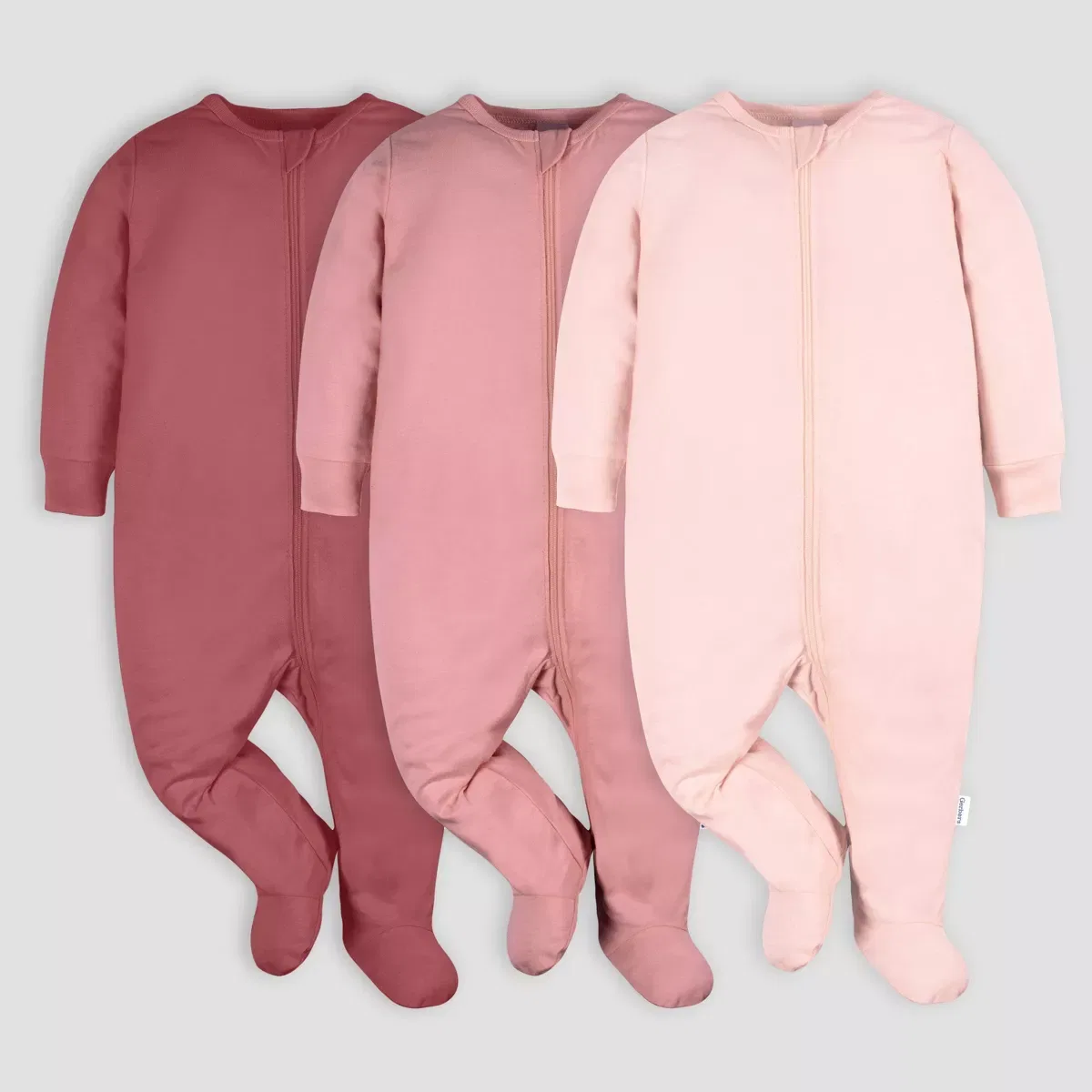 Детский комплект пижам 3 шт с длинным рукавом Gerber Childrenswear, Pink