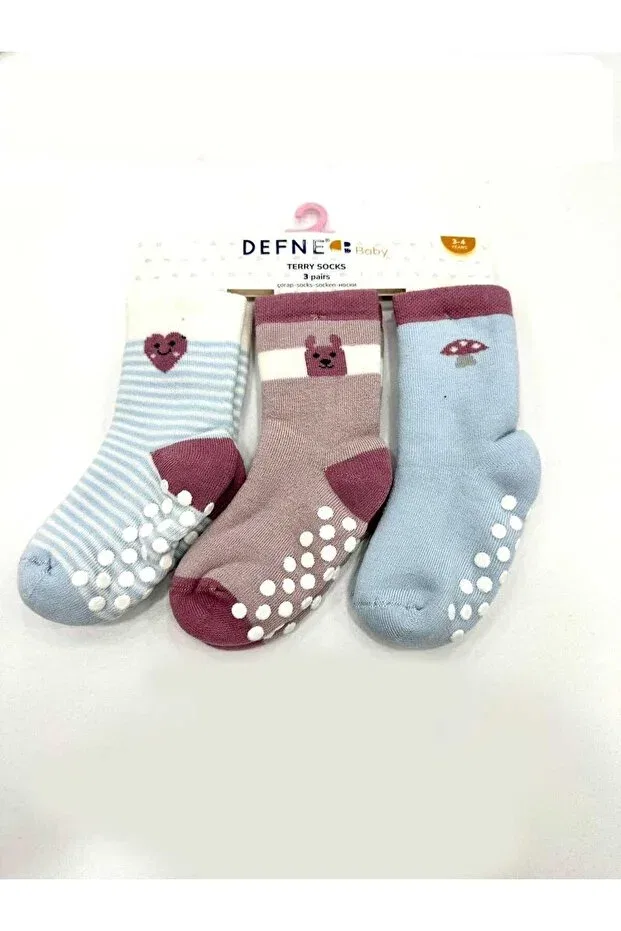 Детские носки для мальчиков с полотенцем Defne, Blue — фото 3